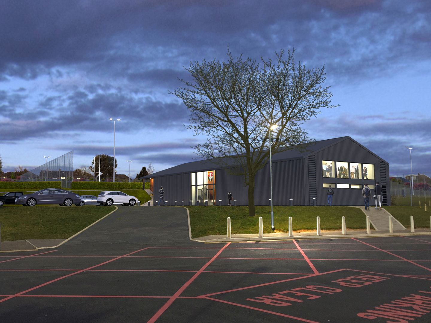 Llanishen RFC Clubhouse CGI